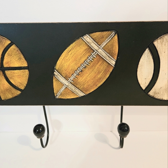 Hobby Lobby Sports Wall Hanging Basketball, Football Softball - Picture 3 of 7